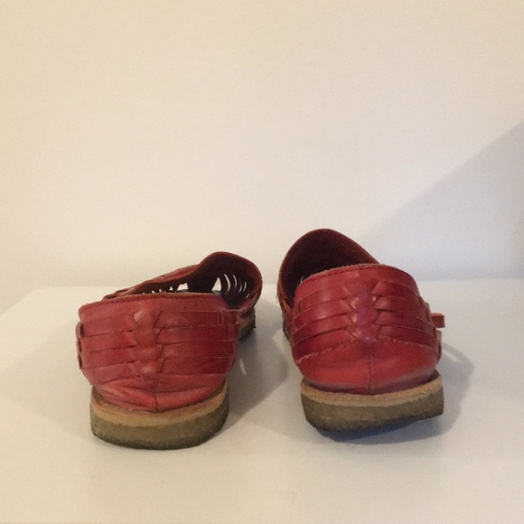 Red leather slides - Picture 4 of 6